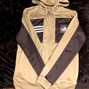 Adidas Mens Axis Tech Full Zip Light Jacket, green but a nice olive or forest